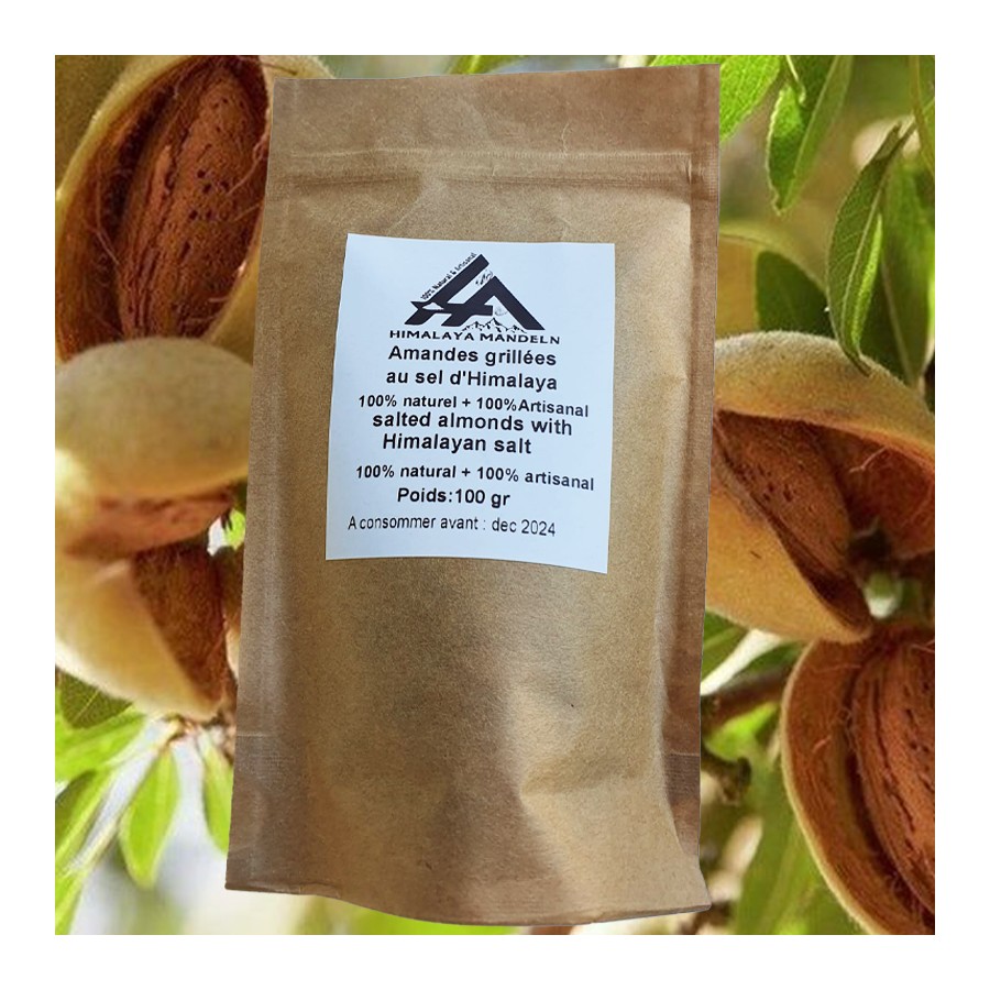 Geröstete Mandeln mit rosa Himalaya-Salz 100...