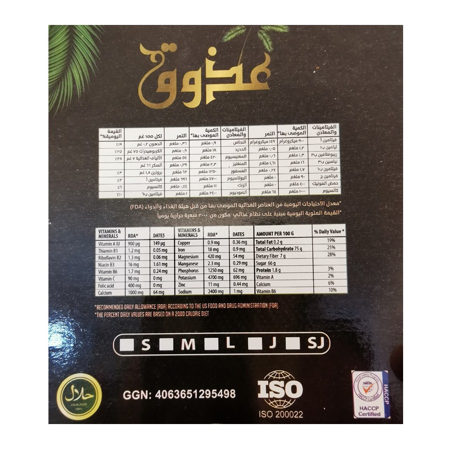 Boîtes de 1kg de dattes Medjool prêtes pour l'expédition