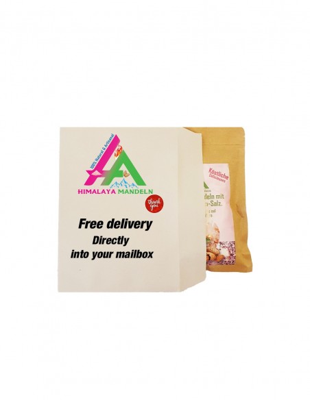 Amandes grillées au sel rose de l'Himalaya 100 gr( livraison gratuite)