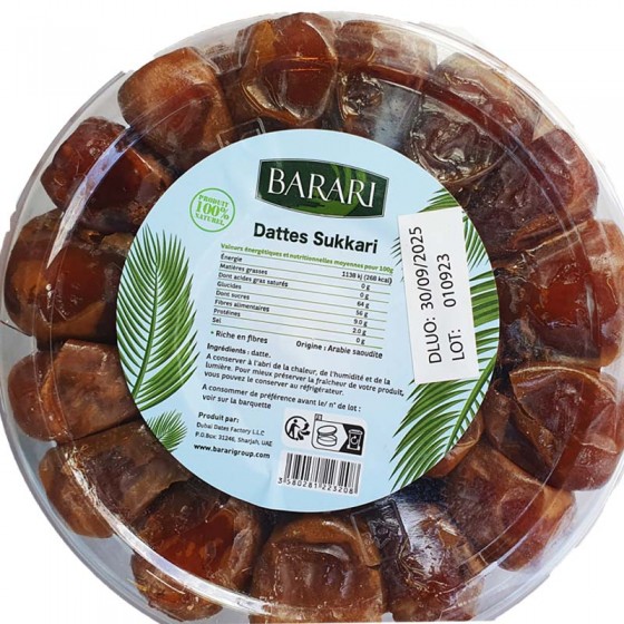 Dattes Sukari – Moelleuses et Fondantes | 500 g