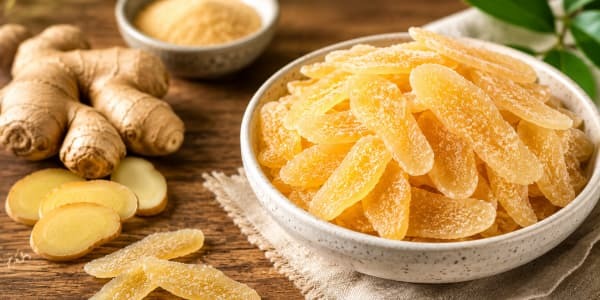 Gingembre confit en lamelles