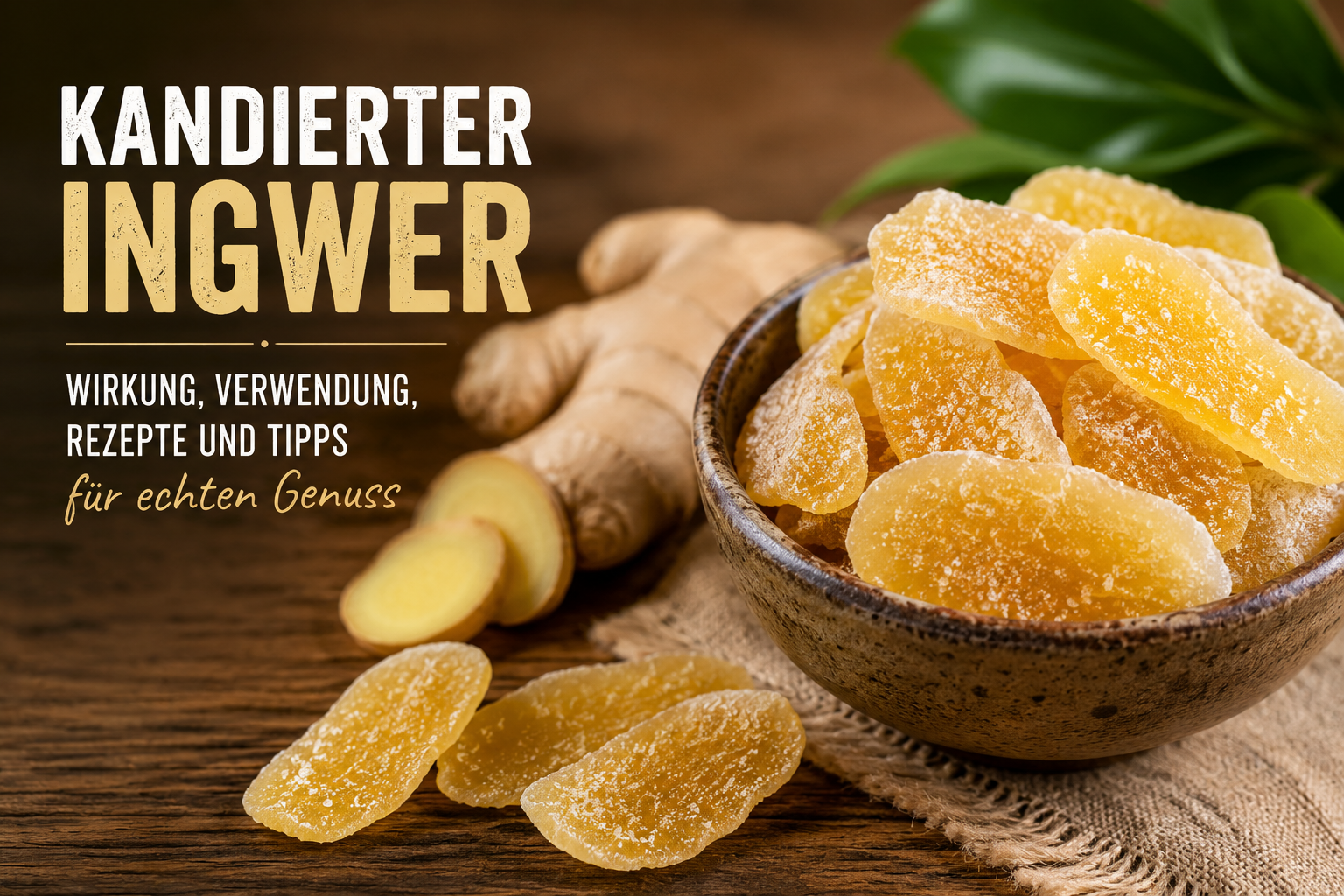 Kandierter Ingwer: Wirkung, Verwendung, Rezepte und Tipps für echten Genuss